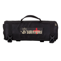 12 Survivors First Aid Rollup Kit Black