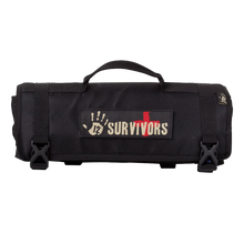 12 Survivors First Aid Rollup Kit Black