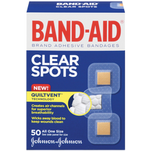 Band-Aid Brand Adhesive Bandages Clear Spots 50 Count