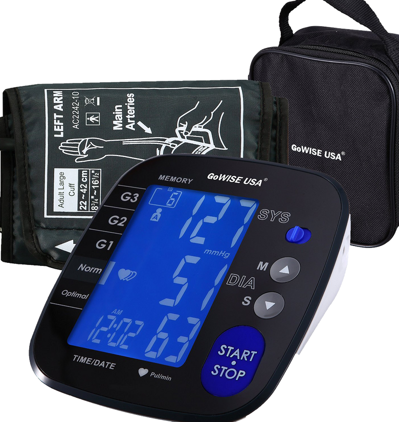 GoWISE USA Advanced Control Digital Blood Pressure Monitor